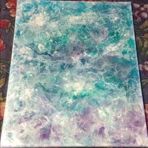 Julie Oliver Fluid Pour on Canvas